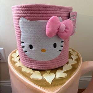 Hello Kitty Pink Rope Storage Bin